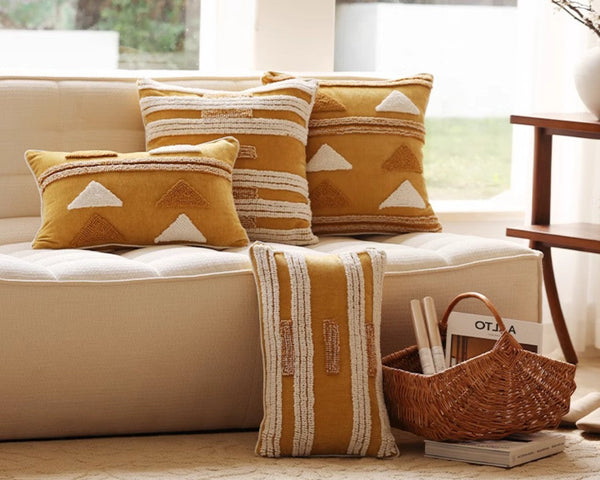 Decorative Modern Pillows for Couch, Decorative Pillows for Living Room, Modern Square Sofa Pillows Covers, Modern Sofa Cushion-artworkcanvas