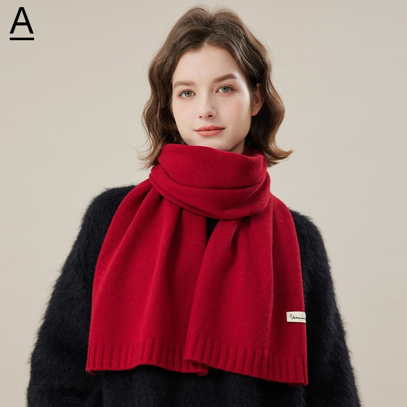 Cozy Winter Scarf, Modern Fashion Designer Scarf, Casual Scarf for Women, Soft Cashmere Scarf for Women, Cold Weather Scarf, Wool Scarf for Women-artworkcanvas