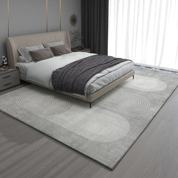 Dining Room Geometric Modern Rugs, Gray Contemporary Modern Rugs for Office, Bedroom Modern Rugs, Extra Large Modern Rugs for Living Room-artworkcanvas