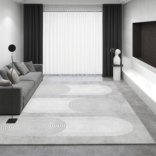 Dining Room Geometric Modern Rugs, Gray Contemporary Modern Rugs for Office, Bedroom Modern Rugs, Extra Large Modern Rugs for Living Room-artworkcanvas