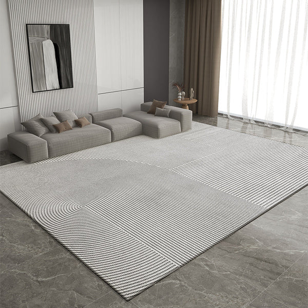 Bedroom Modern Rugs, Extra Large Modern Rugs for Living Room, Dining Room Geometric Modern Rugs, Gray Contemporary Modern Rugs for Office-artworkcanvas
