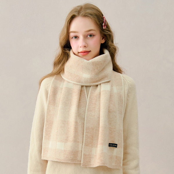 Cold Weather Scarves, Modern Wool Scarf for Women, Unique Christmas Gift for Girl, Casual Scarf for Women, Soft Wool Scarf for Women, Winter Wool Scarf