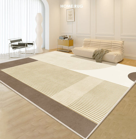 Unique Modern Rugs for Living Room, Abstract Contemporary Modern Rugs, Geometric Contemporary Rugs Next to Bed, Modern Rugs for Dining Room-artworkcanvas