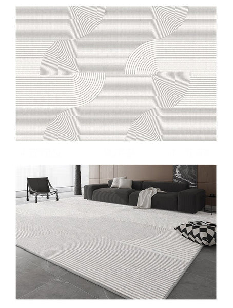 Dining Room Floor Rug, Large Floor Rugs for Living Room, Modern Floor Rugs for Bedroom, Extra Large Geometric Modern Rugs for Office-artworkcanvas