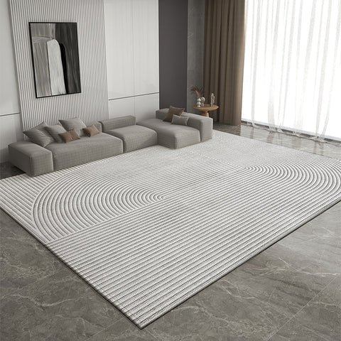 Modern Rugs for Living Room, Bedroom Modern Rugs, Dining Room Geometric Modern Rugs, Extra Large Gray Contemporary Modern Rugs for Office-artworkcanvas