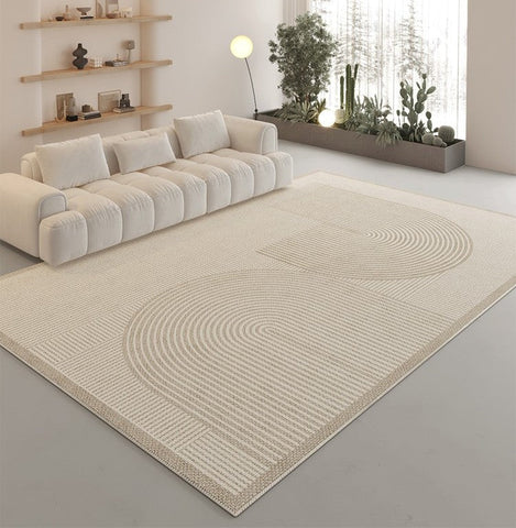 Modern Rugs under Coffee Table, Contemporary Floor Carpets under Sofa, Bedroom Modern Rugs, Modern Area Rug in Living Room-artworkcanvas