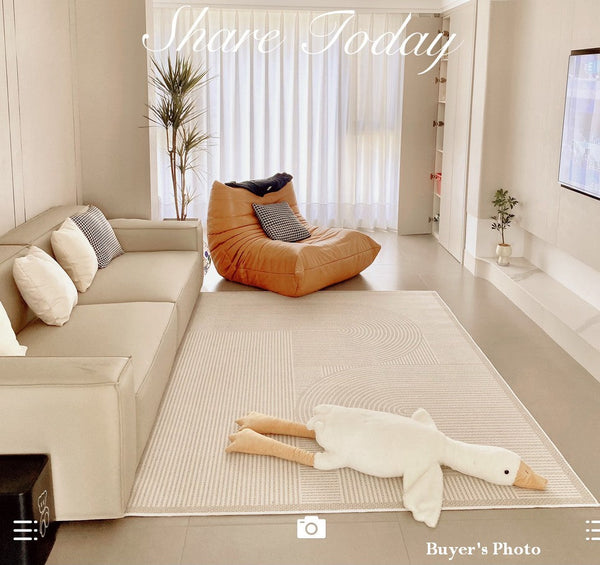 Modern Rugs under Coffee Table, Contemporary Floor Carpets under Sofa, Bedroom Modern Rugs, Modern Area Rug in Living Room-artworkcanvas