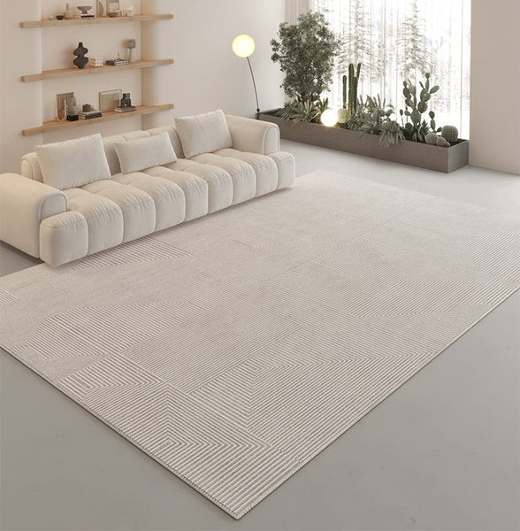 Geometric Modern Carpets for Bedroom, Modern Rug Ideas for Living Room, Modern Abstract Rugs under Dining Room Table-artworkcanvas