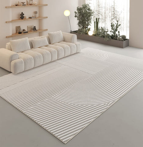 Modern Rugs in Dining Room, Abstract Geometric Modern Rugs, Large Modern Area Rugs in Living Room, Contemporary Carpet for Study Room-artworkcanvas