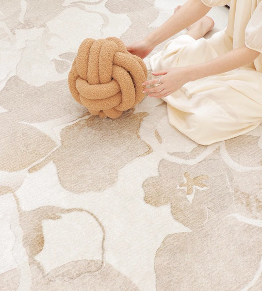 Bedroom Modern Soft Rugs, French Style Modern Rugs for Interior Design, Contemporary Modern Rugs under Dining Room Table, Flower Pattern Modern Rugs for Living Room