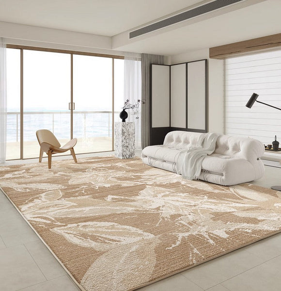 French Style Modern Rugs for Interior Design, Bedroom Modern Soft Rugs, Contemporary Modern Rugs under Dining Room Table, Flower Pattern Modern Rugs for Living Room