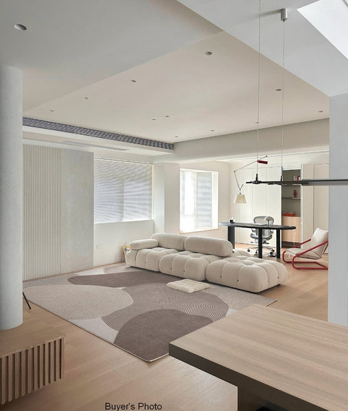 Living Room Modern Rugs, Modern Living Room Rug Placement Ideas, Extra Large Contemporary Area Rugs for Bedroom, Dining Room Floor Carpets-artworkcanvas