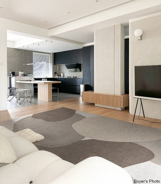 Living Room Modern Rugs, Modern Living Room Rug Placement Ideas, Extra Large Contemporary Area Rugs for Bedroom, Dining Room Floor Carpets-artworkcanvas