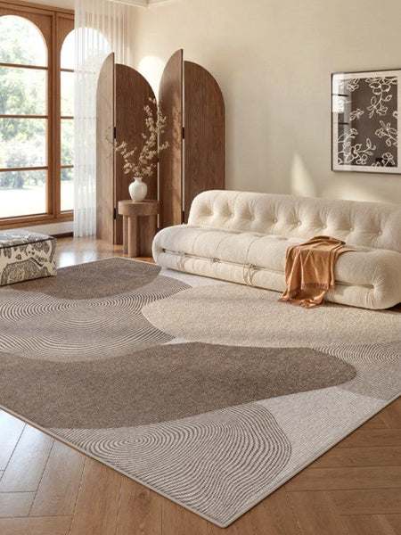 Living Room Modern Rugs, Modern Living Room Rug Placement Ideas, Extra Large Contemporary Area Rugs for Bedroom, Dining Room Floor Carpets-artworkcanvas