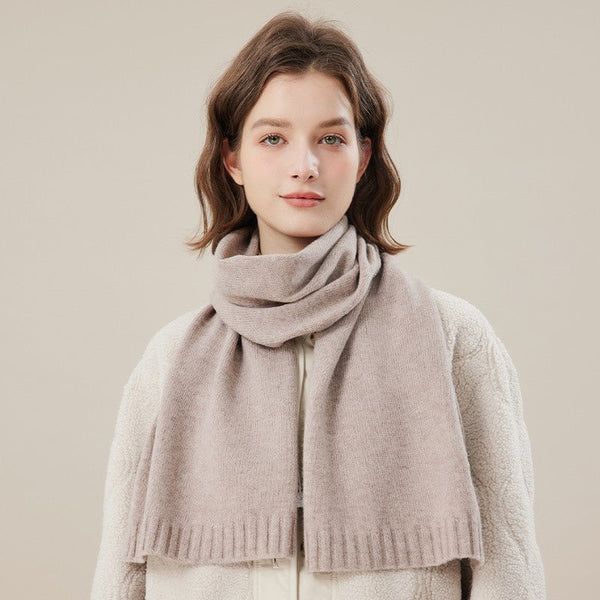 Wool Scarf for Women, Cozy Winter Scarf, Modern Fashion Designer Scarf, Casual Scarf for Women, Soft Cashmere Scarf for Women, Cold Weather Scarf-artworkcanvas