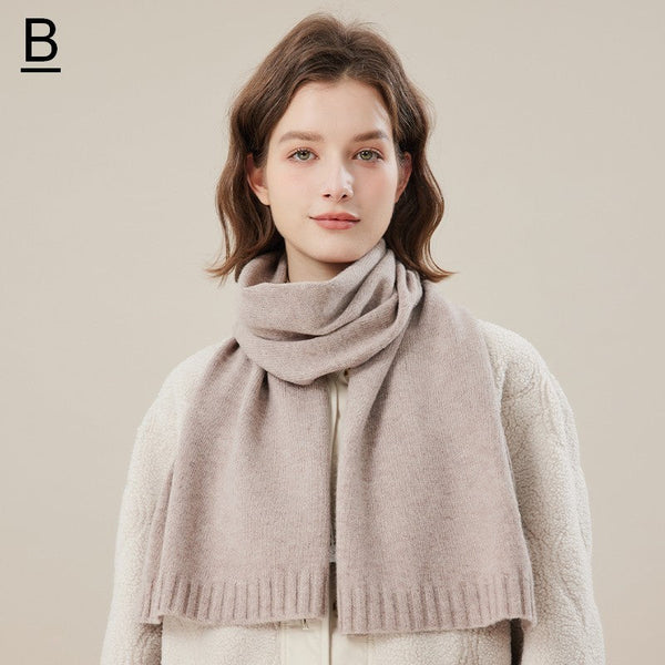 Wool Scarf for Women, Cozy Winter Scarf, Modern Fashion Designer Scarf, Casual Scarf for Women, Soft Cashmere Scarf for Women, Cold Weather Scarf-artworkcanvas