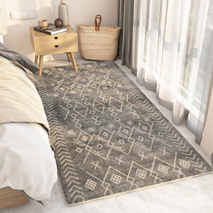 Thick Modern Rugs Next to Bed, Entryway Modern Runner Rugs, Contemporary Modern Rugs for Living Room, Modern Runner Rugs for Hallway-artworkcanvas
