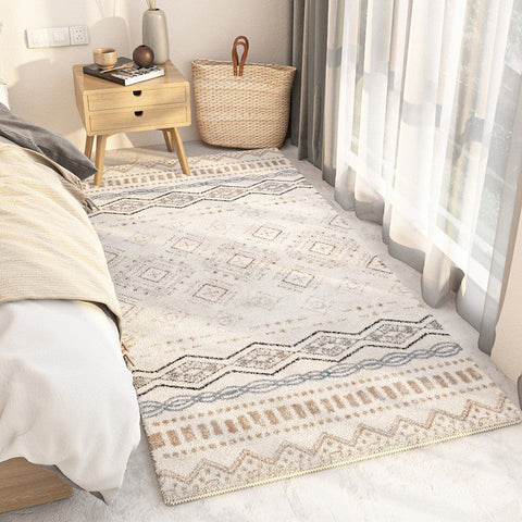 Contemporary Modern Rugs for Living Room, Thick Modern Rugs Next to Bed, Entryway Modern Runner Rugs, Modern Runner Rugs for Hallway-artworkcanvas