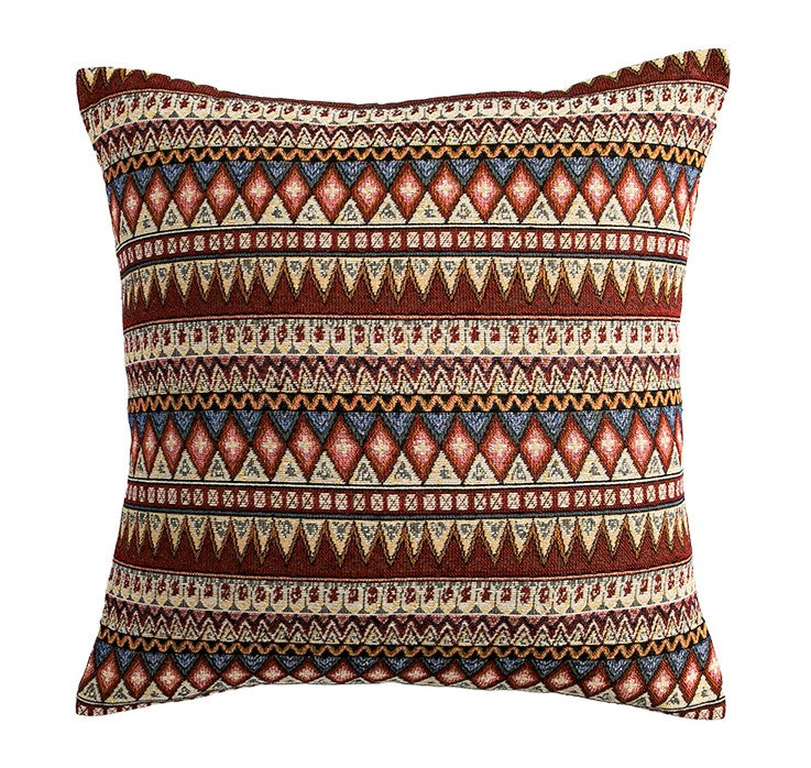 Geometric Pattern Throw Pillow for Couch, Decorative Throw Pillows, Bohemia Sofa Pillows for Living Room, Large Bohemian Decorative Sofa Pillows-artworkcanvas