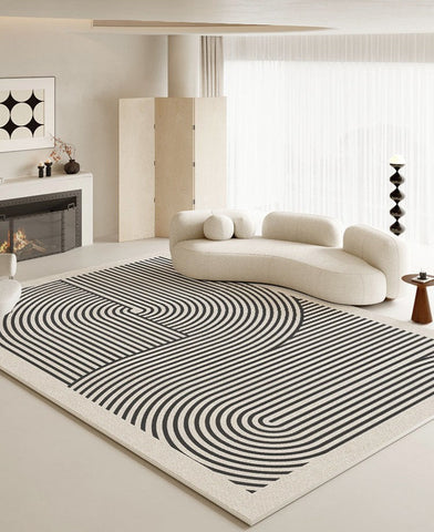 Abstract Contemporary Modern Rugs, Geometric Contemporary Rugs Next to Bed, Modern Rugs for Living Room, Modern Rugs for Dining Room-artworkcanvas