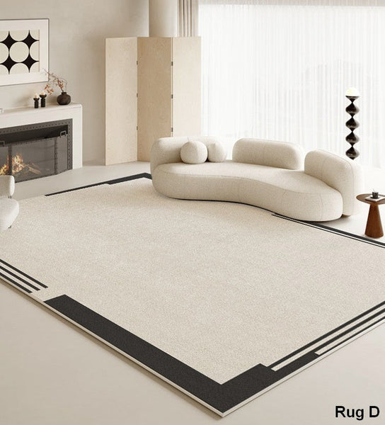 Contemporary Area Rugs under Sofa, Living Room Modern Area Rug, Large Area Rugs for Office, Bedroom Modern Floor Rugs