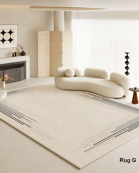 Bedroom Modern Floor Rugs, Large Area Rugs for Office, Modern Area Rug for Living Room, Contemporary Area Rugs under Sofa-artworkcanvas