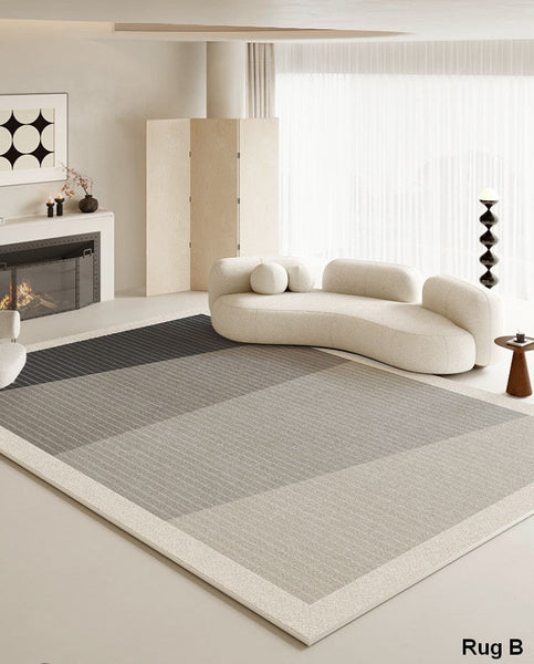 Bedroom Modern Floor Rugs, Large Area Rugs for Office, Modern Area Rug for Living Room, Contemporary Area Rugs under Sofa-artworkcanvas