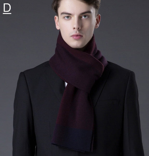Formal Men Scarf Styles, Business Casual Scarf Men, Long Thick Wool Scarf, Men's Winter Scarf, Fashion Scarf, Christmas Gift for Men, Men's Wool Scarf Winter-artworkcanvas