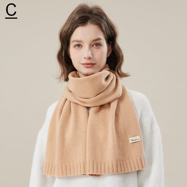 Wool Scarf for Women, Cozy Winter Scarf, Modern Fashion Designer Scarf, Casual Scarf for Women, Soft Cashmere Scarf for Women, Cold Weather Scarf-artworkcanvas