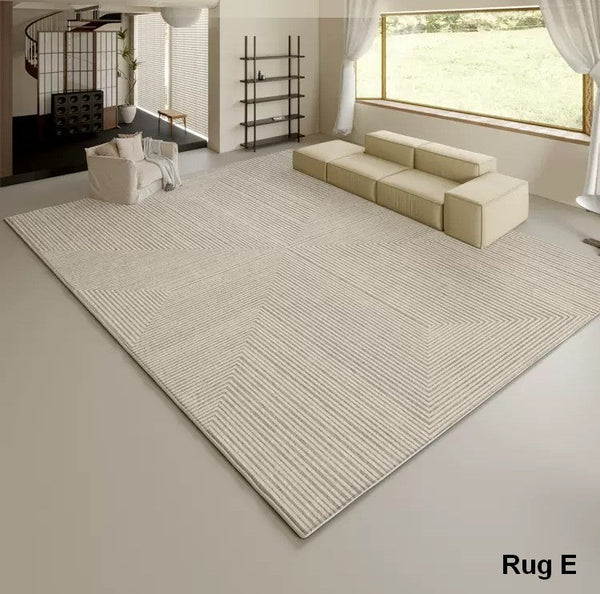 Soft Modern Rugs under Coffee Table, Modern Living Room Area Rugs, Geometric Floor Carpets, Bedroom Modern Rugs, Modern Rugs for Dining Room Table-artworkcanvas