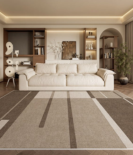 Dining Room Modern Rugs, Extra Large Geometric Modern Rugs in Bedroom, Unique Large Contemporary Floor Carpets for Living Room-artworkcanvas