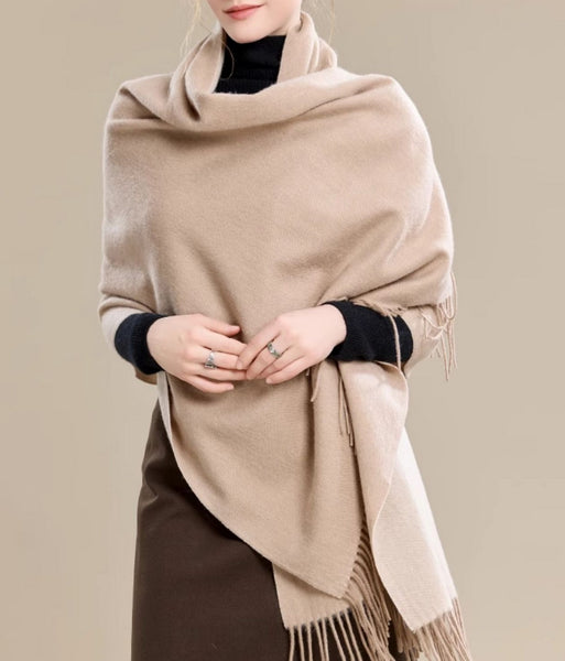 Soft Wool Scarf for Women, Long Wool Scarf, Evening Wrap, Camel Brown Winter Shawl, Elegant Shawl, Warm Cape, Fashion Scarf, Christmas Gift, Gifts for Women