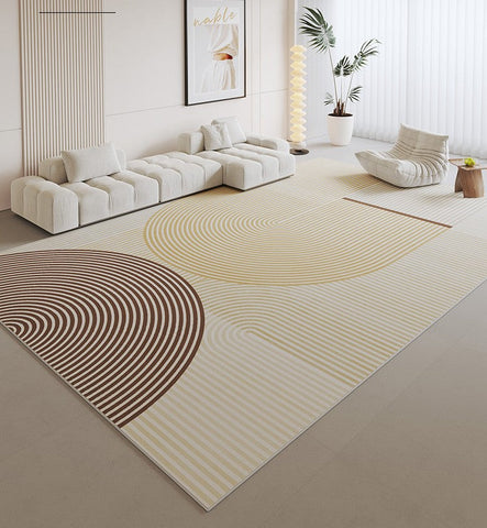 Modern Living Room Rug Placement Ideas, Modern Geometric Carpets for Office, Bedroom Modern Area Rugs, Modern Area Rugs under Dining Room Table-artworkcanvas