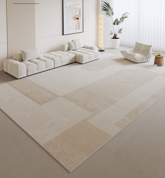 Unique Contemporary Modern Rugs, Large Geometric Carpets, Extra Large Modern Rugs under Dining Room Table, Abstract Modern Rugs for Living Room-artworkcanvas