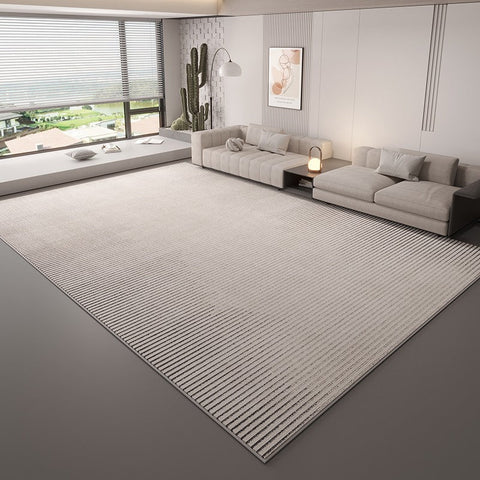 Large Modern Rugs in Living Room, Grey Modern Rugs under Sofa, Abstract Contemporary Rugs for Bedroom, Dining Room Floor Carpets, Modern Rugs for Office-artworkcanvas