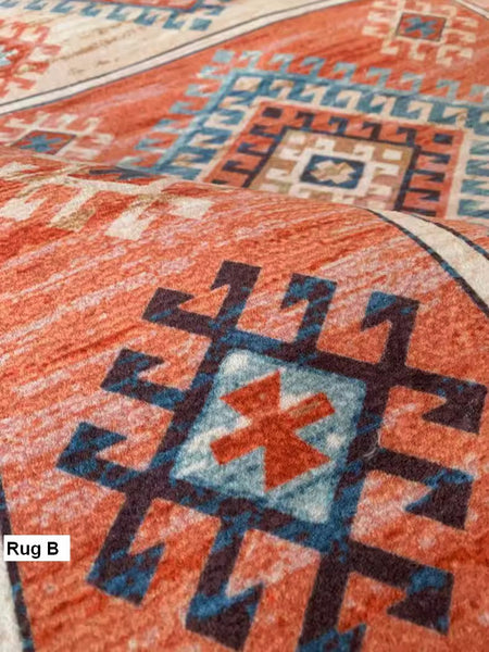 Living Room Vintage Area Rugs, Morocco Area Rugs for Dining Room, Traditional Persain Rugs for Bedroom, Traditional Colorful Persian Rugs-artworkcanvas