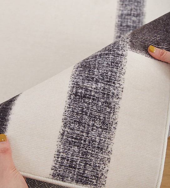 Abstract Area Rugs for Living Room, Geometric Contemporary Modern Rugs Next to Bed, Modern Carpets for Office, Modern Soft Rugs under Dining Room Table-artworkcanvas