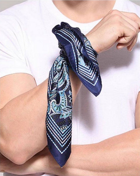 Pure Silk Square Scarf, Soft Silk Scarf Mens, Mens Dress Silk Scarf, Skinny Silk Scarf Men, Silk Neckerchief For Men, Summer Silk Scarf Men, Formal Silk Scarf Mens, Small Square Silk Scarf-artworkcanvas
