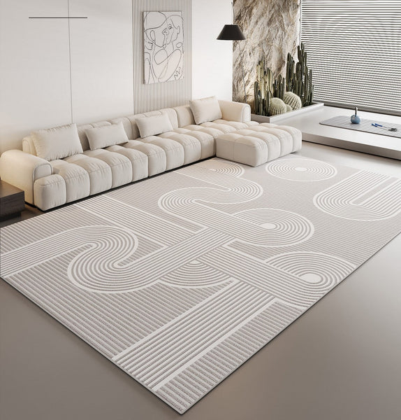 Modern Rugs for Dining Room, Large Modern Rugs for Bedroom, Simple Large Modern Rugs for Living Room, Abstract Geometric Modern Rugs-artworkcanvas