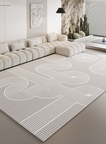 Modern Rugs for Dining Room, Large Modern Rugs for Bedroom, Simple Large Modern Rugs for Living Room, Abstract Geometric Modern Rugs-artworkcanvas