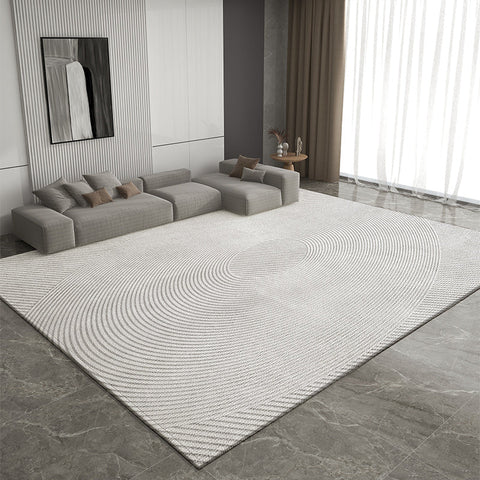 Contemporary Modern Rugs for Living Room, Geometric Modern Rugs for Sale, Modern Rug Placement Ideas for Bedroom, Gray Rugs for Dining Room-artworkcanvas