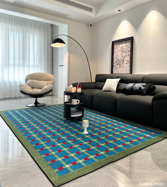 Contemporary Modern Rugs for Living Room, Mid Century Modern Rugs, Colorful Absract Rugs for Bedroom, Minimalist Geometric Rugs for Living Room-artworkcanvas
