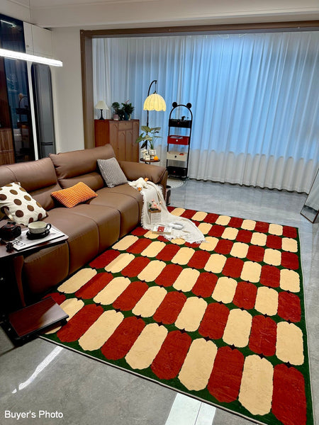 Geometric Modern Rugs, Mid Century Contemporary Rugs, Modern Living Room Rug Ideas, Colorful Area Rugs for Dining Room-artworkcanvas