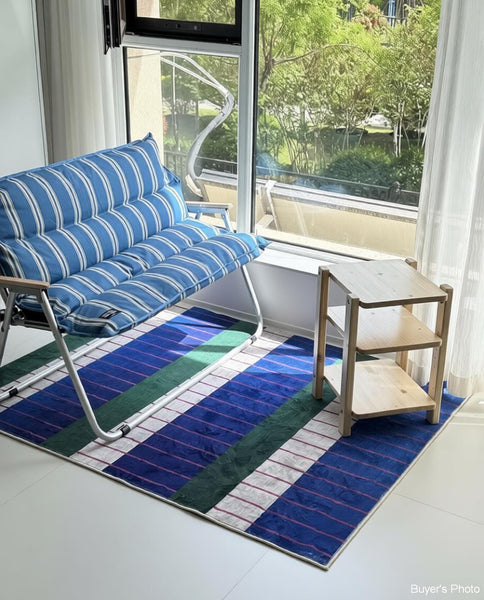 Bedroom Modern Floor Carpet, Blue Modern Rug Designs, Mid Century Modern Rugs, Contemporary Modern Rugs for Dining Room, Living Room Rug Ideas-artworkcanvas