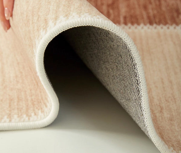 Mid Century Modern Rugs Next to Bed, Contemporary Rugs for Bedroom, Abstract Modern Carpets for Living Room, Modern Rugs for Dining Room-artworkcanvas