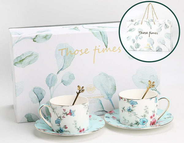 Elegant Coffee Cup, Porcelain Tea cups, British Tea Cup Set, Vintage Tea Cup Set, Afternoon Tea Cup with Saucer Set, Porcelain Coffee Cups, Coffee Cup in Gift Box-artworkcanvas