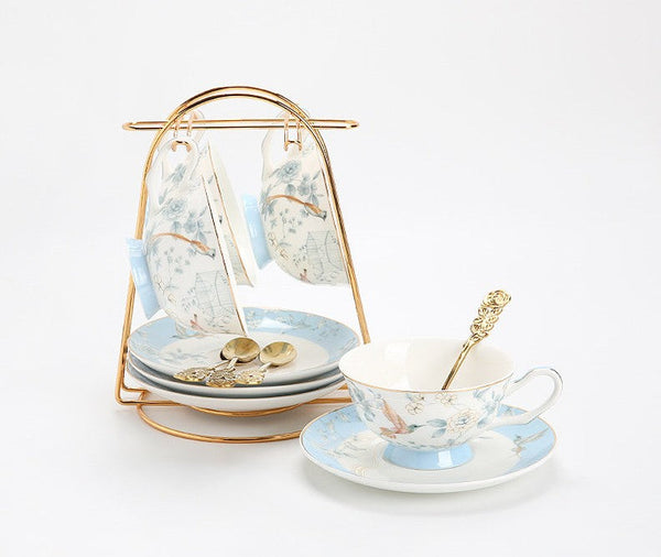 Luxury Tea Cup with Saucer, Elegant Coffee Cup, Ceramic Tea Cup Set, Porcelain Coffee Cup, Porcelain Tea cups, British Tea Cup Set, Afternoon Tea Cup with Saucer Set-artworkcanvas