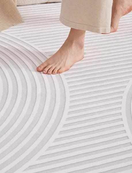 Modern Rugs under Dining Room Table, Modern Carpets for Kitchen, Geometric Contemporary Modern Rugs Next to Bed, Abstract Area Rugs for Living Room-artworkcanvas