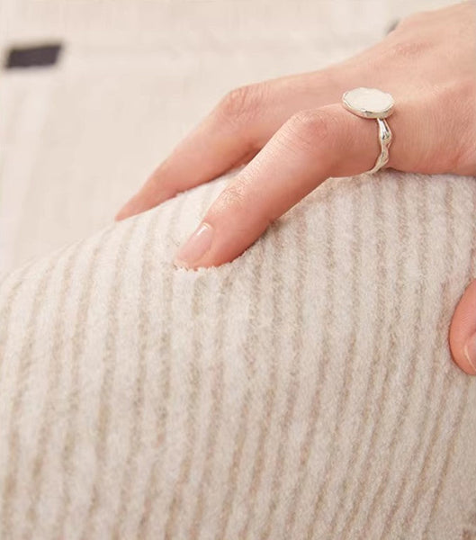 Bedroom Circular Modern Rugs, Mid Century Modern Rugs under Chairs, Geometric Round Rugs for Dining Room, Contemporary Modern Rugs-artworkcanvas