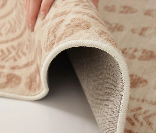 Mid Century Modern Rugs Next to Bed, Contemporary Rugs for Bedroom, Abstract Modern Carpets for Living Room, Modern Rugs for Dining Room-artworkcanvas